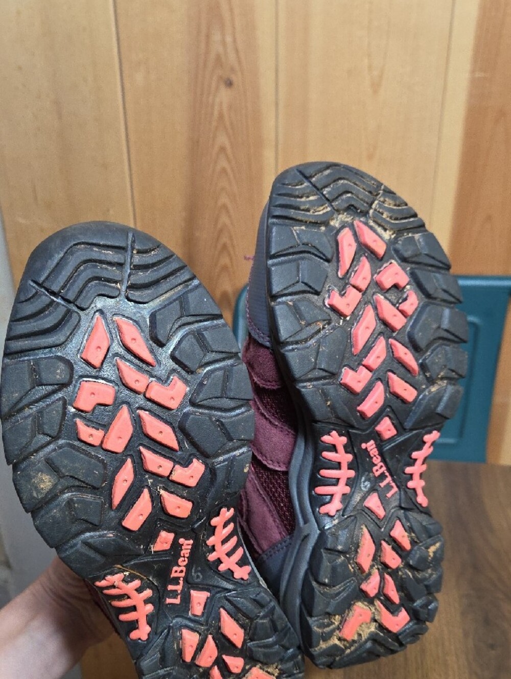 L.L. Bean Girls Purple and Pink Hiking Boots - Picture 7 of 9